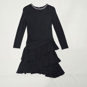 Shoshanna Midnight Tiered Drop Waist Dress Size 12